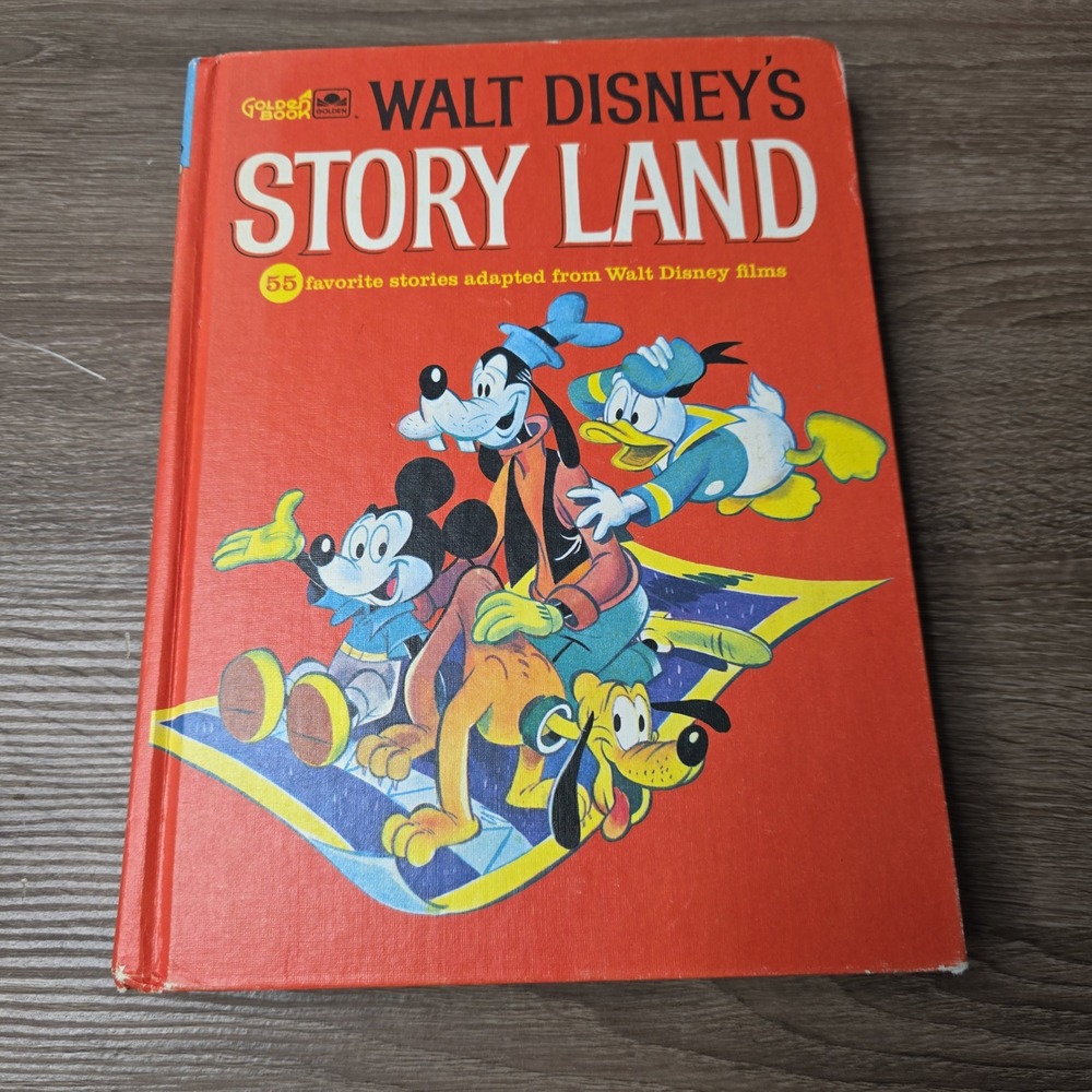 Walt Disney's Story Land Hardcover 1962 Vintage Golden Book 55 Favorite Stories